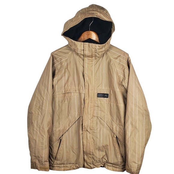 Burton Other - Men's Burton Dryride Snowboard Jacket. Tan w/ white pinstripes. SMALL